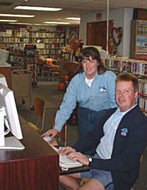Computer assistance at Mercer County Library