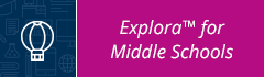 Explora for Middle School button.